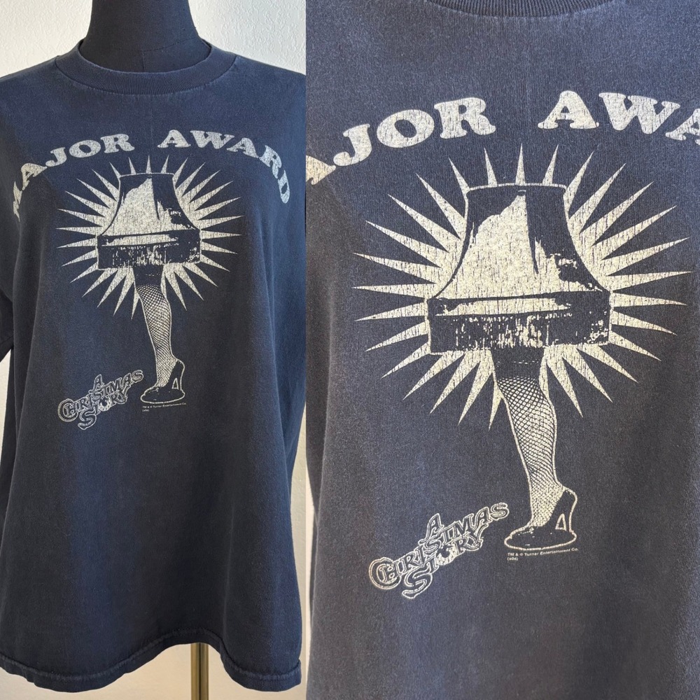 A Christmas Story Major Award Leg Lamp Graphic T Shirt Size Large
